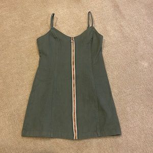 Kendall & Kylie army green denim minidress
